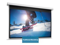Da-Lite DescenderPro - Projektorduk - takmontering - motoriserad - 230 V - 139.76" (355 cm) - 16:9 - Matte White - RAL 9016 10146769