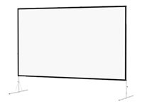 Da-Lite Fast-Fold Deluxe Screen System Wide Format - Projektionsskärm med ben - bakre - 137" (348 cm) - 16:10 - Dual Vision 38314