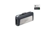 SanDisk Ultra Dual - USB flash-enhet - 64 GB - USB 3.1 / USB-C - för Intel Next Unit of Computing 12 Pro Kit - NUC12WSKi3 SDDDC2-064G-G46