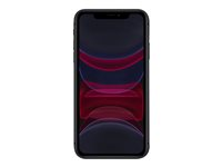 Apple iPhone 11 - 4G smartphone - dual-SIM / Internminne 128 GB - LCD-skärm - 6.1" - 1792 x 828 pixlar - 2 bakre kameror 12 MP, 12 MP - front camera 12 MP - svart MHDH3QN/A