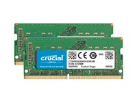 Crucial - DDR4 - sats - 32 GB: 2 x 16 GB - SO DIMM 260-pin - 1200 MHz / PC4-19200 - CL17 - 1.2 V - ej buffrad - icke ECC - för Apple iMac with Retina 5K display (I mitten av 2017) CT2K16G4S24AM