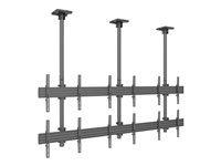 Multibrackets M Pro MBC3X2U - Monteringssats (takmontering) - för 6 LCD-bildskärmar - aluminium, stål - svart - skärmstorlek: 40"-65" - takmonterbar 7350073733569
