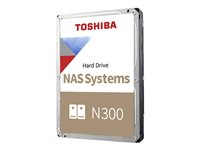 Toshiba N300 NAS - Hårddisk - 4 TB - inbyggd - 3.5" - SATA 6Gb/s - 7200 rpm - buffert: 256 MB HDWG440UZSVA