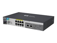 HPE Aruba 2615-8-PoE - Switch - Administrerad - 8 x 10/100 + 2 x kombinations-Gigabit SFP + 2 x 10/100/1000 - skrivbordsmodell, rackmonterbar, väggmonterbar - PoE J9565A#ABB