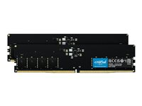 Crucial - DDR5 - sats - 32 GB: 2 x 16 GB - DIMM 288-pin - 2400 MHz / PC5-38400 - CL40 - 1.1 V - ej buffrad - icke ECC CT2K16G48C40U5