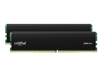 Crucial - DDR4 - sats - 32 GB: 2 x 16 GB - DIMM 288-pin - 1600 MHz / PC4-25600 - CL22 - 1.2 V - ej buffrad CP2K16G4DFRA32A