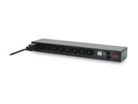 APC Switched Rack PDU - Kraftdistributionsenhet (kan monteras i rack) - AC 208-230 V - Ethernet, RS-232 - ingång: IEC 60320 C20 - utgångskontakter: 8 (power IEC 60320 C13) - 1U - 2.4 m sladd - för P/N: SRTL2K2RM1UWC, SRTL2K2RM1UWNC, SRTL3KRM1UIC, SRTL3KRM1UWC, SRTL3KRM1UWNC AP7921B
