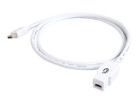 C2G Mini DisplayPort Extension Cable - DisplayPort-förlängningskabel - Mini DisplayPort (hane) till Mini DisplayPort (hona) - 3 m - formpressad - vit 81288