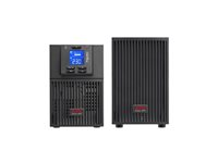 APC Easy UPS On-Line - UPS - turret, förlängd driftstid - AC 220/230/240 V - 900 Watt - 1000 VA - 1-fas - Bly-syra - USB, serial - utgångskontakter: 4 - Europa - svart, RAL 7010 SRV1KIL-E