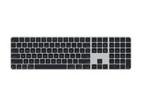 Apple Magic Keyboard with Touch ID and Numeric Keypad - Tangentbord - USB-C - trådlös - Bluetooth - QWERTY - Amerikansk engelska - svarta tangenter MXK83LB/A