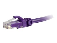 C2G Cat5e Booted Unshielded (UTP) Network Patch Cable - Patch-kabel - RJ-45 (hane) till RJ-45 (hane) - 2 m - UTP - CAT 5e - formpressad, hakfri, tvinnad - lila 83661