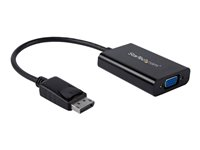 StarTech.com DisplayPort till VGA-adapter med audio - DisplayPort-/VGA-adapter - DisplayPort (hane) till HD-15 (VGA), minijack, Mikro-USB typ B (endast ström) (hona) - DisplayPort 1.2 - 18.4 m - aktiv, 1920 x 1200 (WUXGA) stöd - svart - för P/N: DK30CH2DEP, DK30CH2DEPUE, TB32DP14, TB32DP2T, TB3DK2DHV, TB3DK2DHVUE, TB3DKDPMAWUE DP2VGAA