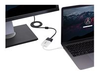 StarTech.com USB-C- till VGA-adapter - vit - USB/VGA-adapter - 24 pin USB-C (hane) till HD-15 (VGA) (hona) - USB 3.1 Gen 1 / Thunderbolt 3 - 17.5 m - USB-ström, 1920 x 1200 (WUXGA) stöd - vit - för P/N: TB3DK2DPPD, TB3DK2DPPDUE, TB3DK2DPW, TB3DK2DPWUE, TB3DKDPMAW, TB3DKDPMAWUE CDP2VGAW