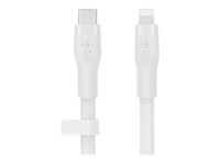 Belkin BOOST CHARGE - Lightning-kabel - 24 pin USB-C hane till Lightning hane - 3 m - vit CAA009BT3MWH