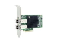 Emulex LPe35002 - Värdbussadapter - PCIe låg profil - 32Gb Fibre Channel x 2 - med Överta Dell-systemets garanti ELLER ett års maskinvarugaranti 406-BBTF