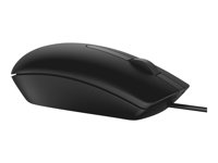 Dell MS116 - Mus - optisk - 2 knappar - kabelansluten - USB - svart 570-AAIS
