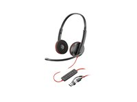 HP Poly Blackwire 3210 - Blackwire 3200 Series - headset - på örat - kabelansluten - USB-C - svart - UC-certifierad, Certifierad för Skype for Buisness, Cisco Jabber-certifierad, Avaya-certifierad 8X214AA