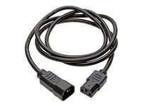Eaton Tripp Lite Series PDU Power Cord, C13 to C14 - 10A, 250V, 18 AWG, 6 ft. (1.83 m), Black - Förlängningskabel för ström - IEC 60320 C14 till power IEC 60320 C13 - AC 100-250 V - 10 A - 1.83 m - svart P004-006