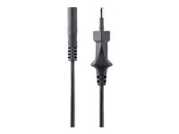 StarTech.com 3m (10ft) Laptop Power Cord, EU Plug to C7, 2.5A 250V, 18AWG, Notebook / Laptop Replacement AC Power Cord, Printer/Power Brick Cord, Europlug to IEC 60320 C7 - Laptop Charger Cable, Black (752E-3M-POWER-LEAD) - Strömkabel - Eurokontakt (P) till power IEC 60320 C7 - AC 250 V - 2.5 A - 3 m - svart - Europa 752E-3M-POWER-LEAD