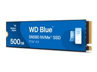 WD Blue SN580 - SSD - 500 GB - inbyggd - M.2 2280 - PCIe 4.0 x4 (NVMe) WDS500G3B0E