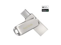 SanDisk Ultra Dual Drive Luxe - USB flash-enhet - 64 GB - USB 3.2 Gen 1 / USB-C SDDDC4-064G-G46