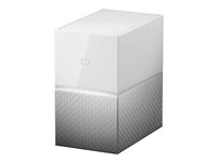 WD My Cloud Home Duo WDBMUT0200JWT - Personlig molnlagringsenhet - 2 fack - 20 TB - HDD 10 TB x 2 - RAID 1, JBOD - Gigabit Ethernet WDBMUT0200JWT-EESN