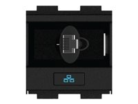 Crestron Gravity Cable Retractor FT2A-CBLR-GR-CAT6 - Kabelindragningssystem - RJ-45 - svart - för P/N: FT2-202-ELEC-PTL-B, FT2-500-ELEC-PTL-B FT2A-CBLR-GR-CAT6