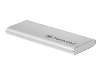 Transcend ESD240C - SSD - 240 GB - extern (portabel) - M.2 - USB 3.1 Gen 2 (USB-C kontakt) - silver TS240GESD240C