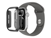 Belkin SCREENFORCE TemperedCurve - Stötsskydd för smartwatch - 2-in-1, 42mm - tempererat glas (9H) - svart OWA002HQBK