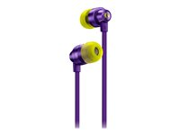 Logitech G G333 - Hörlurar med mikrofon - inuti örat - kabelansluten - 3,5 mm kontakt - lila 981-000936