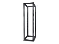 APC NetShelter 4 Post Open Frame Rack - Rack - svart - 44U - för P/N: SUA5000RMI5U AR203A