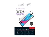 Insmat Exclusive - Skärmskydd för mobiltelefon - helskärm - 2.5D - glas - ramfärg svart - för Honor 400 Lite 861-1638