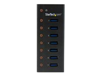 StarTech.com USB 3.0-hubb med 7 portar – skrivbords- eller väggmonterbart metallkabinett - Hubb - 7 x SuperSpeed USB 3.0 - skrivbordsmodell, väggmonterbar - för P/N: BNDTBUSB3142, PEXUS313AC2V, PEXUSB311A1E, PEXUSB312A2, PEXUSB314A2V, PEXUSB314A2V2 ST7300U3M