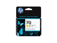 HP 712 - 29 ml - gul - original - DesignJet - bläckpatron - för DesignJet Studio, T210, T230, T250, T630, T650 3ED69A