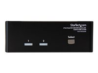 StarTech.com KVM-switch för dubbla DVI-bildskärmar med audio, 2 portar & USB 2.0-hubb - Omkopplare för tangentbord/video/mus/ljud/USB - 2 x KVM/ljud/USB - 1 lokal användare - skrivbordsmodell - för P/N: IM12D1500P, SVA12M2NEUA, SVA12M5NA, USBDVI4N1A10, USBDVI4N1A6 SV231DD2DUA