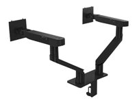 Dell Dual Monitor Arm - MDA20 - Monteringssats - justerbar arm - för 2 LCD-bildskärmar - svart - skärmstorlek: 19"-34" - monteringsgränssnitt: 100 x 100 mm - disk-monteringsbar DELL-MDA20