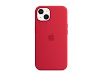 Apple - Baksidesskydd för mobiltelefon - MagSafe-kompatibilitet - silikon - röd - för iPhone 13 MC4E4ZM/A