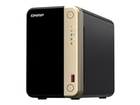 QNAP TS-264 - NAS-server - 2 fack - 2 TB - SATA 6Gb/s - HDD 1 TB x 2 - RAID 0, 1, JBOD - RAM 8 GB - 2.5 Gigabit Ethernet - iSCSI support TS-264-8G+2XST1000VN002