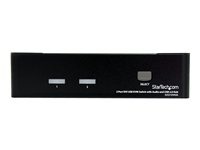 StarTech.com 2 Port DVI USB KVM Switch with Audio and USB 2.0 Hub (SV231DVIUA) - Omkopplare för tangentbord/video/mus/ljud/USB - 2 x KVM/ljud/USB - 1 lokal användare - skrivbordsmodell - för P/N: IM12D1500P, SVA12M2NEUA, SVA12M5NA, USBDVI4N1A10, USBDVI4N1A6 SV231DVIUA