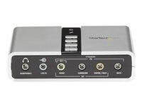 StarTech.com 7.1 USB-audio-adapter externt ljudkort med SPDIF digital audio - Ljudkort - 48 kHz - 7.1 - USB 2.0 - för P/N: MU15MMS, MU6MMS ICUSBAUDIO7D