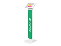 Compulocks iPad 10th-11th (A16) Gen Swell Enclosure Brandable Floor Stand White - Ställ - för surfplatta - märkningsbar - vit - skärmstorlek: 10.9" - golvstående - för Apple 10.9-inch iPad Wi-Fi, Wi-Fi + Cellular 140W209SWLW
