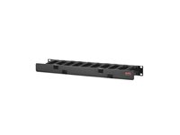 APC Horizontal Cable Manager Single-Sided with Cover - Kabelhållarsats för rack - svart - 1U - 19" - TAA-kompatibel - för P/N: SCL500RMI1U, SMTL2K2RM2UCLNC, SMX1500RM2UCNC, SMX2KR2UX145, SMX3KR2UNCX145, SMX750CUS AR8602A