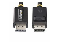 StarTech.com 2m DisplayPort 2.1 Cable, VESA-Certified, DP40 DP 2.1 Cable - DisplayPort-kabel - DisplayPort (hane) spärrad till DisplayPort (hane) spärrad - DisplayPort 2.1 - 2 m - passiv, 8K60Hz stöd, 4K144Hz stöd, 1440p stöd 240 Hz, upp till 40 Gbps dataöverföringshastighet, UHBR10, HDR-stöd - svart DP21-2M-DP40-CABLE