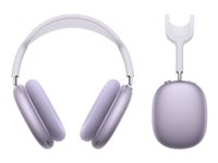 Apple AirPods Max - 2a generation - hörlurar med mikrofon - fullstorlek - Bluetooth - trådlös - aktiv brusradering - lila MWW83DN/A