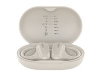 Belkin SoundForm ClearFit - True wireless-hörlurar med mikrofon - öppet öra - montering över örat - Bluetooth - sand AUC013CTSA