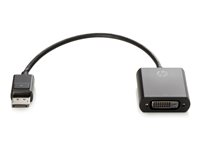 HP - DisplayPort-adapter - enkel länk - DisplayPort (hane) till DVI-D (hona) - 19 cm - sprintlåsning FH973AA