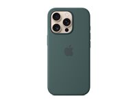Apple - Baksidesskydd för mobiltelefon - MagSafe-kompatibilitet - silikon - lake green - för iPhone 16 Pro MYYR3ZM/A