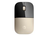 HP Z3700 - Mus - blå LED - trådlös - 2.4 GHz - trådlös USB-mottagare - guld X7Q43AA