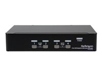 StarTech.com USB DisplayPort KVM-switch med 4 portar och audio - Omkopplare för tangentbord/video/mus/ljud/USB - 4 x KVM/ljud/USB - 1 lokal användare - skrivbordsmodell - för P/N: DP4N1USB6, IM12D1500P, SV431RACK, SVA12M2NEUA, SVA12M5NA SV431DPUA