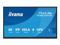 86" iiWare13E (EDLA - Google GMS apps) - Android 14 - 8/128GB - 40-Points PureTouch IR with Zero Gap - Air bonding - 3840x2160 - UHD IPS panel - Fan-less - Speakers 2x 20W front - VGA - HDMI 2x HDMI-out - 2x USB-C max 65W PD) - Audio mini-jack and Optica TE8612MIS-B4AG